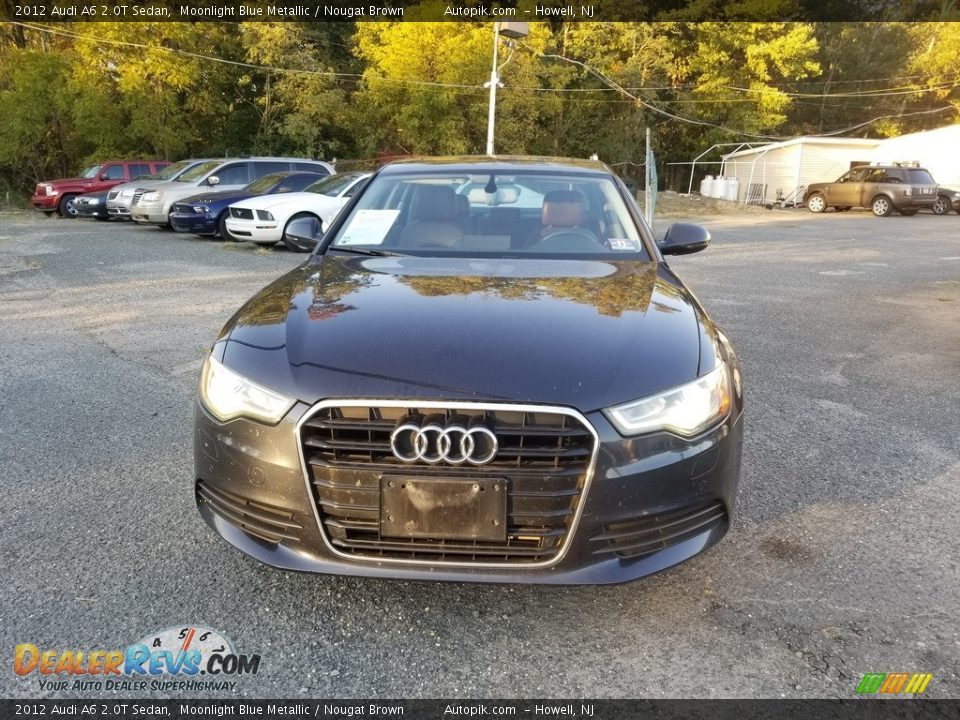 2012 Audi A6 2.0T Sedan Moonlight Blue Metallic / Nougat Brown Photo #7