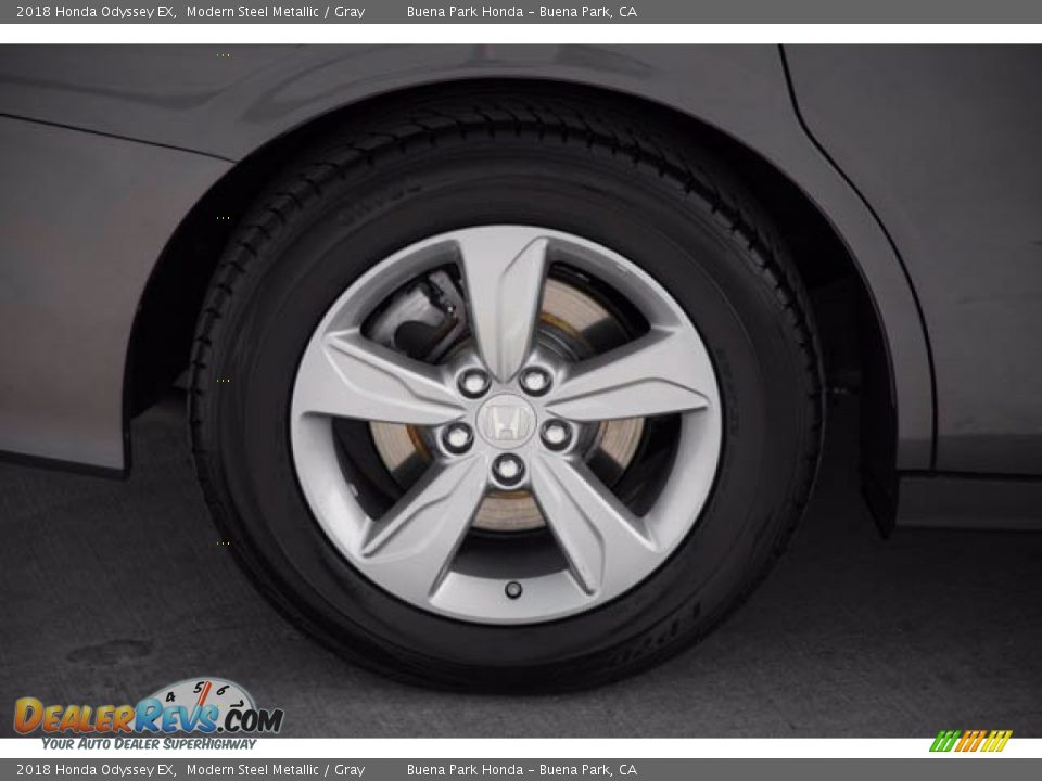 2018 Honda Odyssey EX Modern Steel Metallic / Gray Photo #34