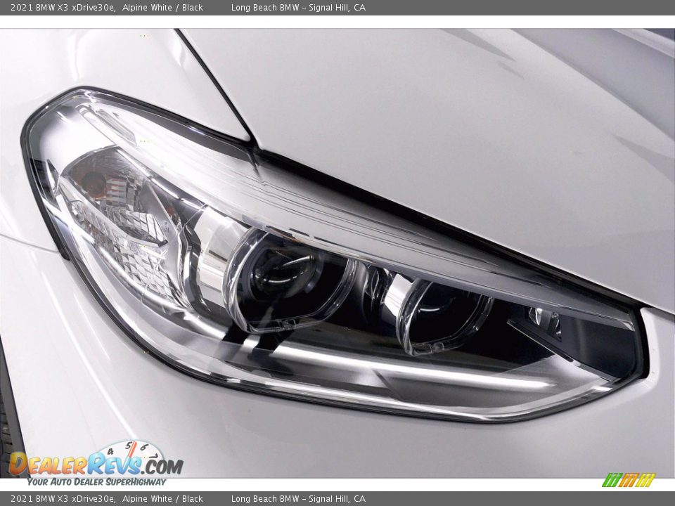 2021 BMW X3 xDrive30e Alpine White / Black Photo #14