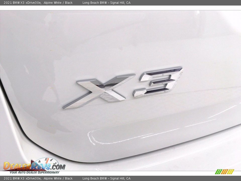 2021 BMW X3 xDrive30e Alpine White / Black Photo #16