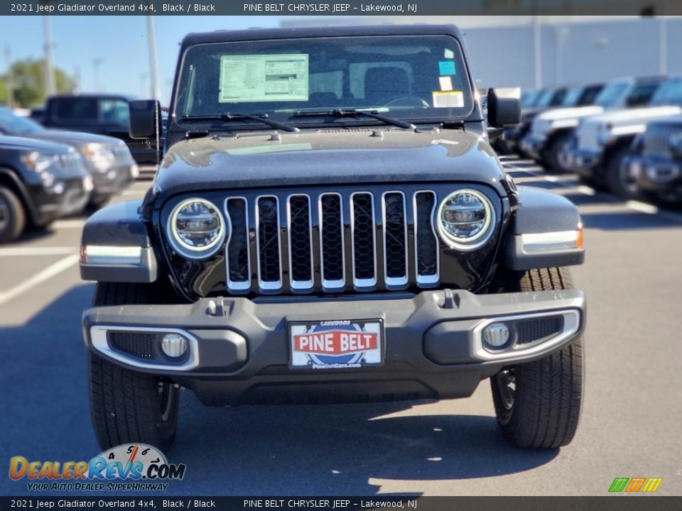 2021 Jeep Gladiator Overland 4x4 Black / Black Photo #3