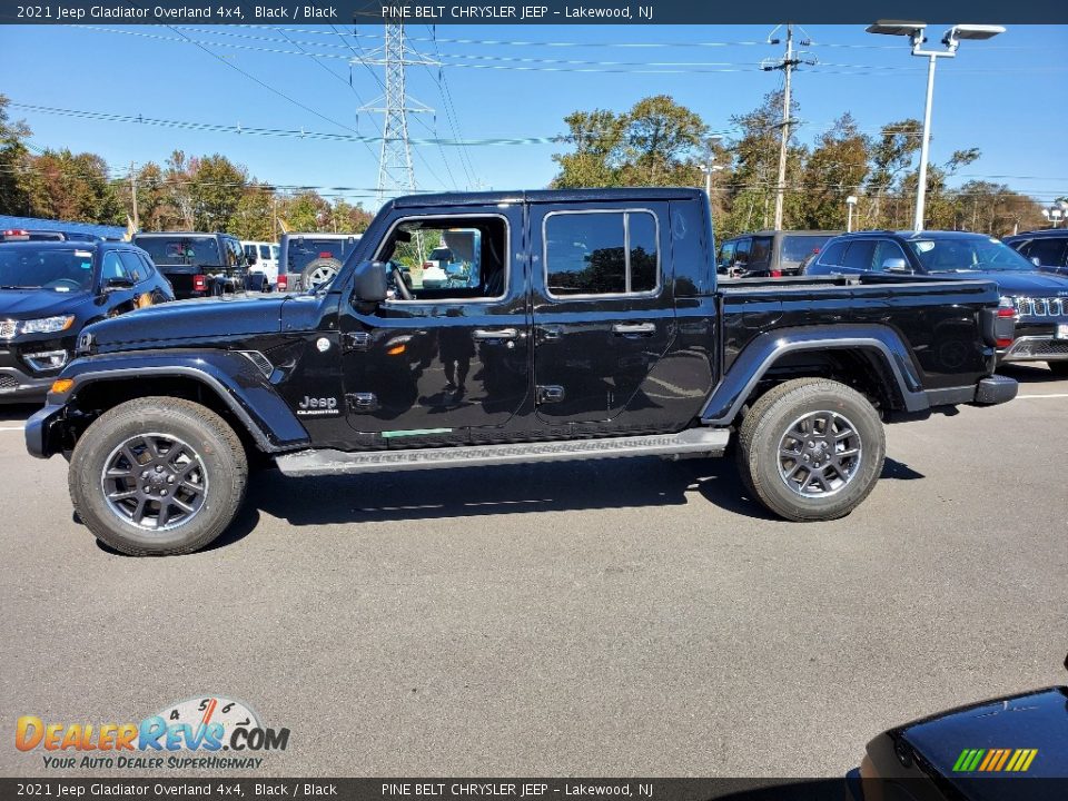 2021 Jeep Gladiator Overland 4x4 Black / Black Photo #4