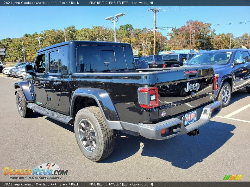 2021 Jeep Gladiator Overland 4x4 Black / Black Photo #6