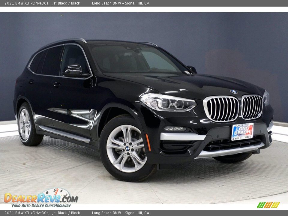 2021 BMW X3 xDrive30e Jet Black / Black Photo #19