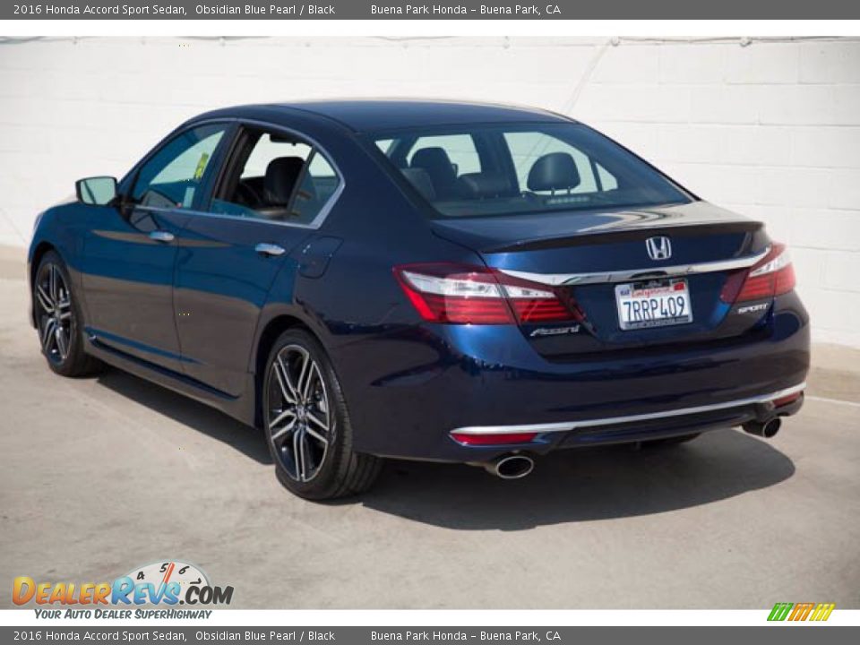 2016 Honda Accord Sport Sedan Obsidian Blue Pearl / Black Photo #2