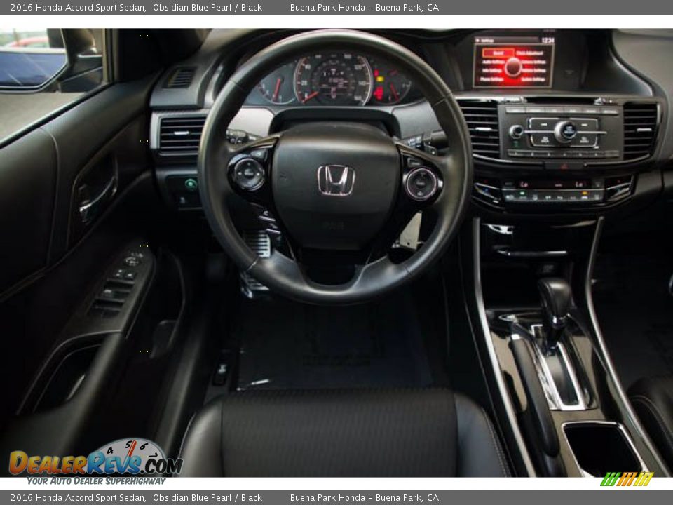 2016 Honda Accord Sport Sedan Obsidian Blue Pearl / Black Photo #5