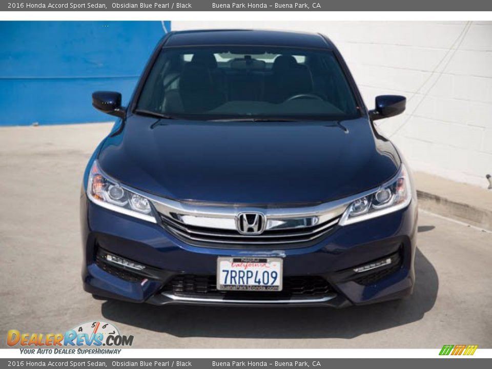 2016 Honda Accord Sport Sedan Obsidian Blue Pearl / Black Photo #7