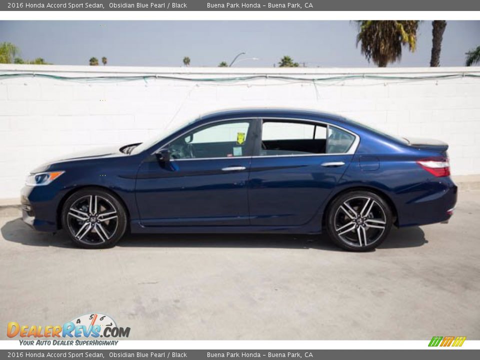 2016 Honda Accord Sport Sedan Obsidian Blue Pearl / Black Photo #8