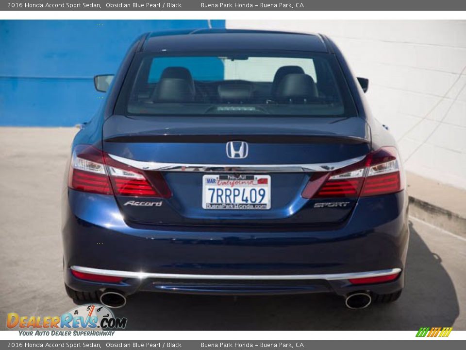 2016 Honda Accord Sport Sedan Obsidian Blue Pearl / Black Photo #9