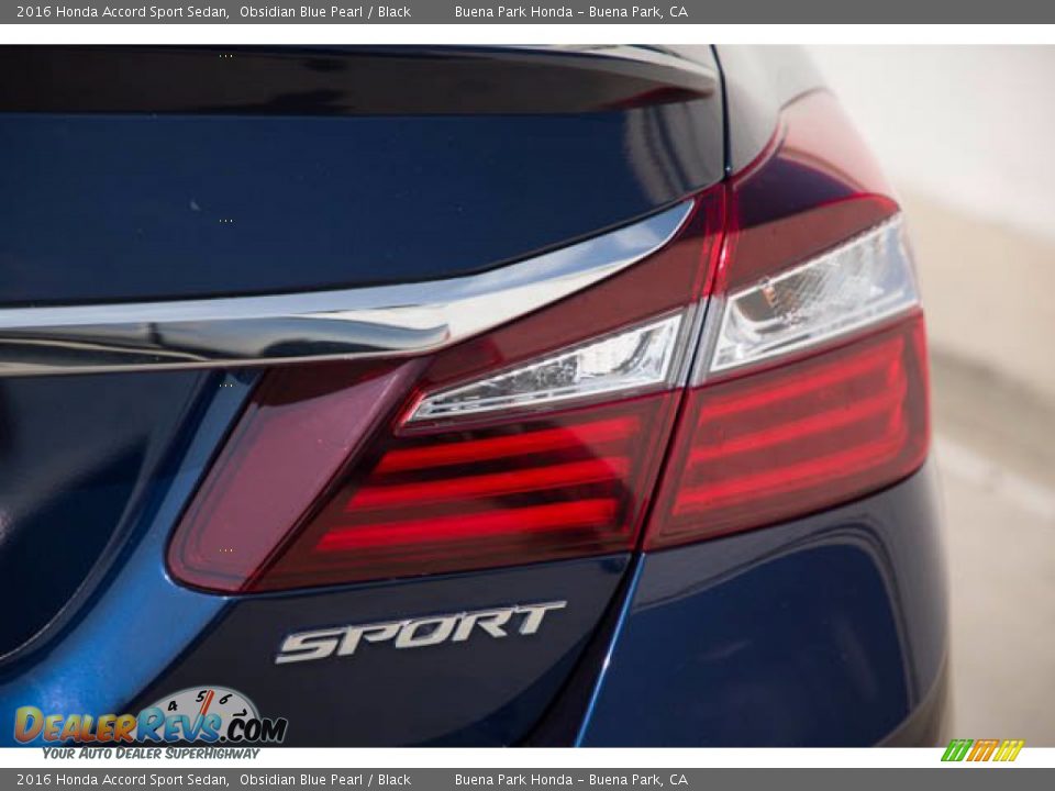 2016 Honda Accord Sport Sedan Obsidian Blue Pearl / Black Photo #11