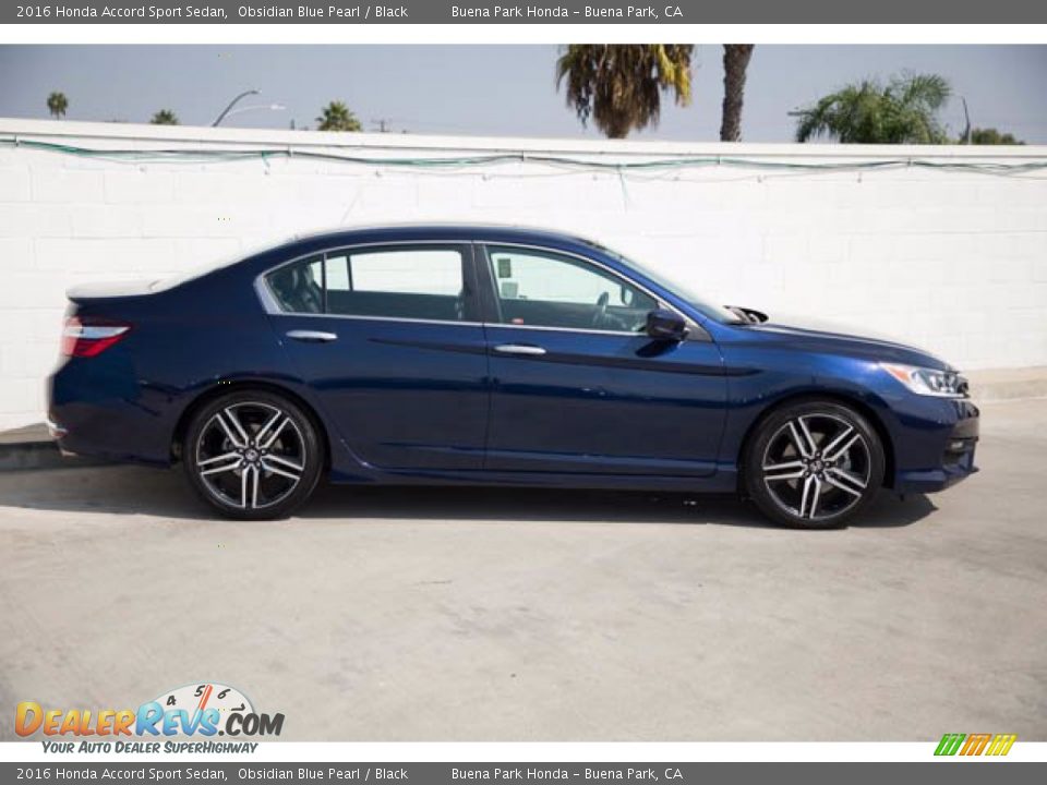 2016 Honda Accord Sport Sedan Obsidian Blue Pearl / Black Photo #12
