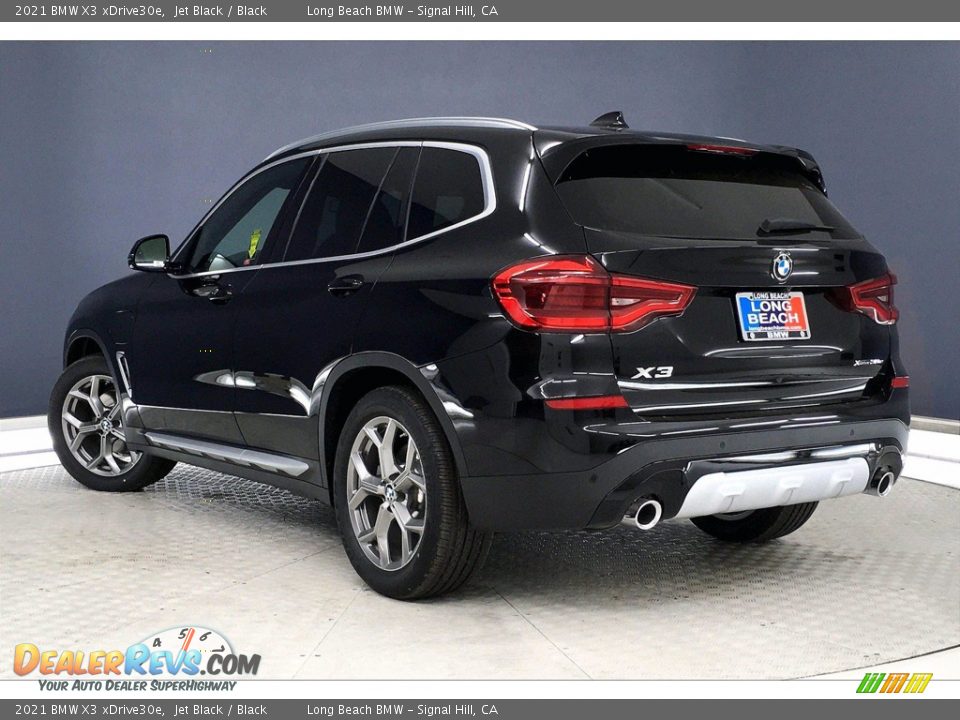 2021 BMW X3 xDrive30e Jet Black / Black Photo #3