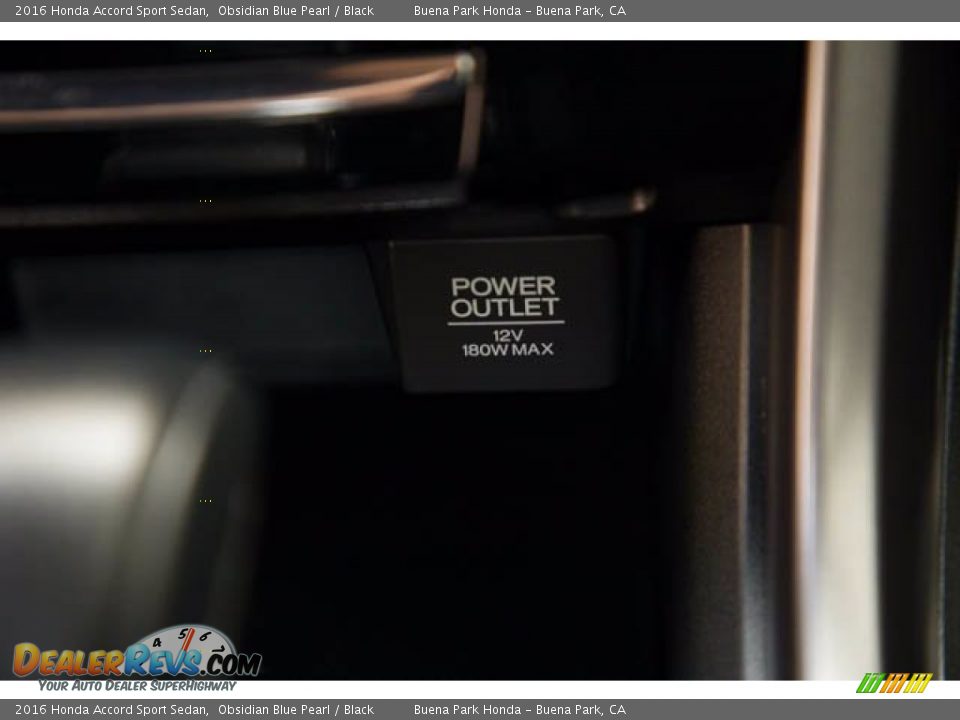 2016 Honda Accord Sport Sedan Obsidian Blue Pearl / Black Photo #14