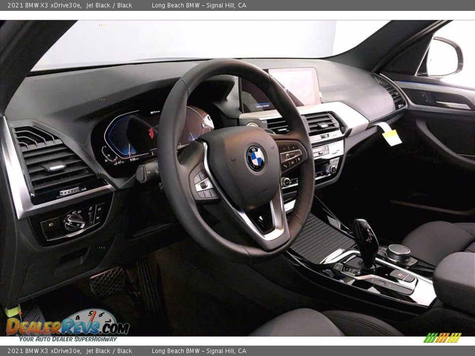 2021 BMW X3 xDrive30e Jet Black / Black Photo #7