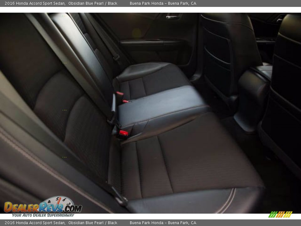 2016 Honda Accord Sport Sedan Obsidian Blue Pearl / Black Photo #18