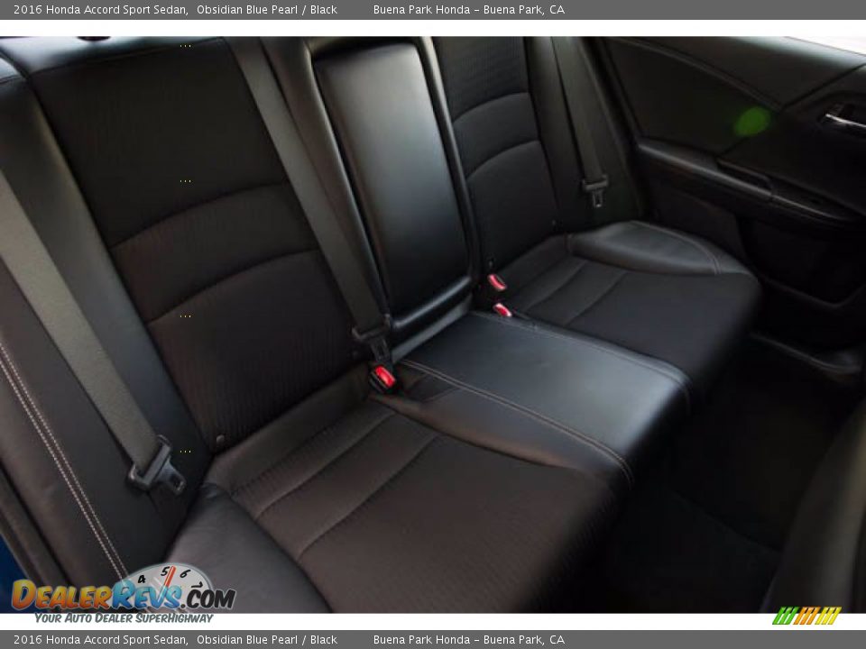 2016 Honda Accord Sport Sedan Obsidian Blue Pearl / Black Photo #19