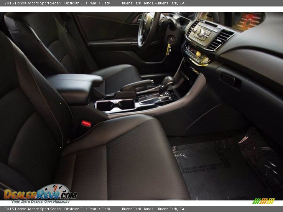 2016 Honda Accord Sport Sedan Obsidian Blue Pearl / Black Photo #20