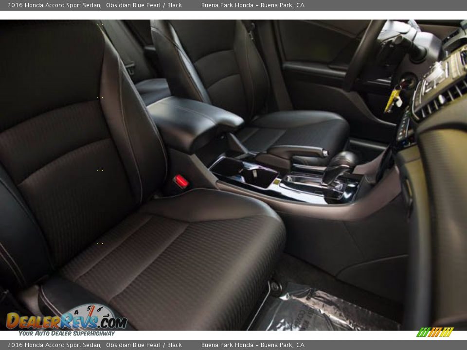 2016 Honda Accord Sport Sedan Obsidian Blue Pearl / Black Photo #21