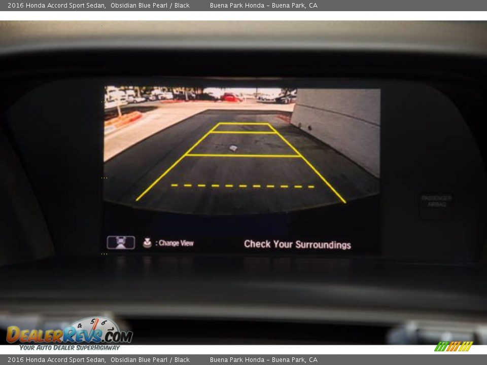 2016 Honda Accord Sport Sedan Obsidian Blue Pearl / Black Photo #23