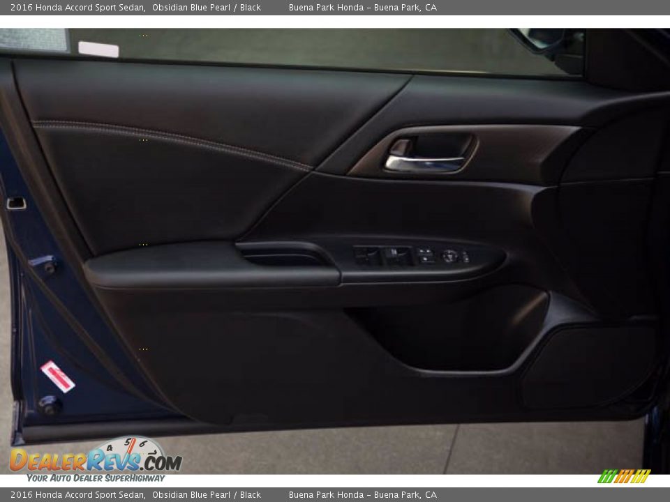 2016 Honda Accord Sport Sedan Obsidian Blue Pearl / Black Photo #25