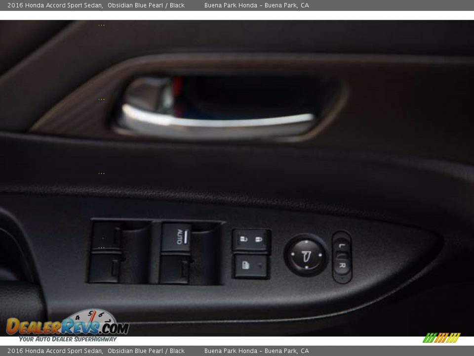 2016 Honda Accord Sport Sedan Obsidian Blue Pearl / Black Photo #26