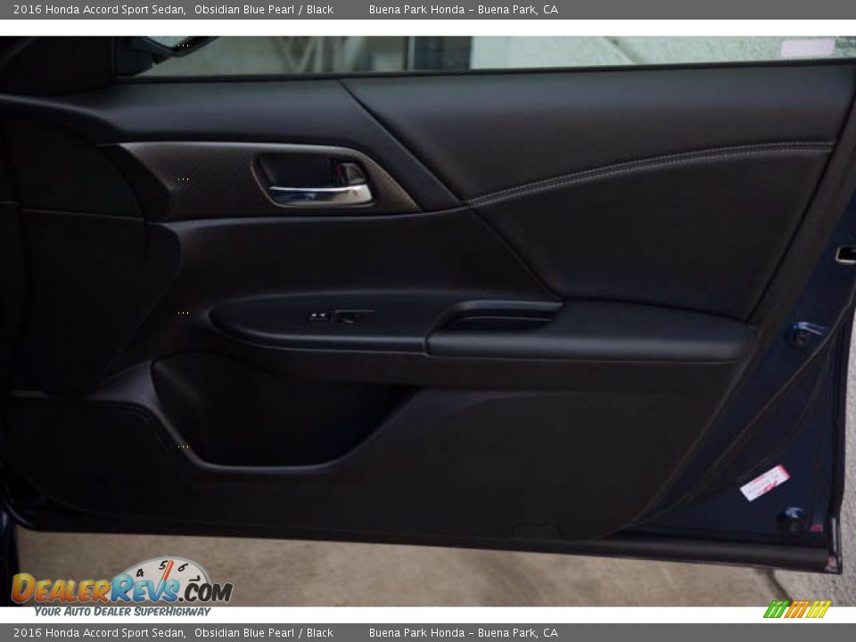2016 Honda Accord Sport Sedan Obsidian Blue Pearl / Black Photo #29