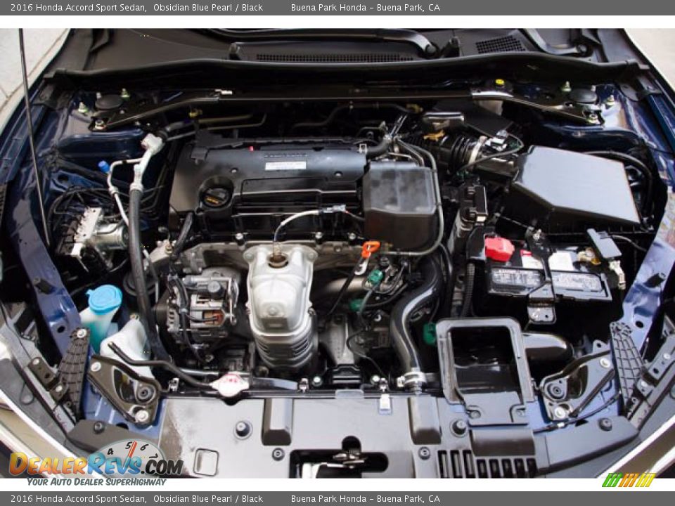 2016 Honda Accord Sport Sedan Obsidian Blue Pearl / Black Photo #30