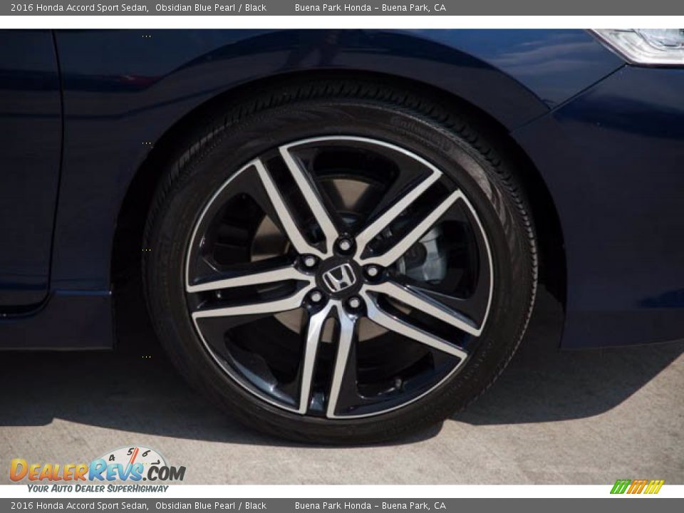 2016 Honda Accord Sport Sedan Obsidian Blue Pearl / Black Photo #32