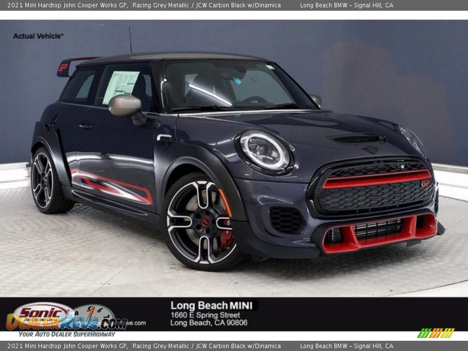 2021 Mini Hardtop John Cooper Works GP Racing Grey Metallic / JCW Carbon Black w/Dinamica Photo #1