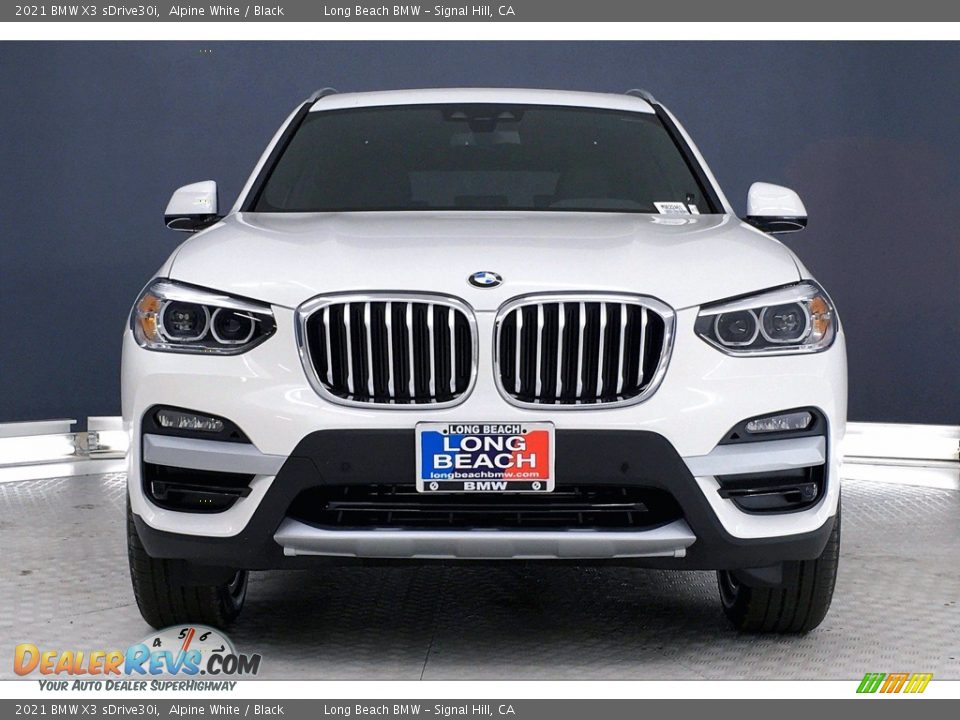 2021 BMW X3 sDrive30i Alpine White / Black Photo #2