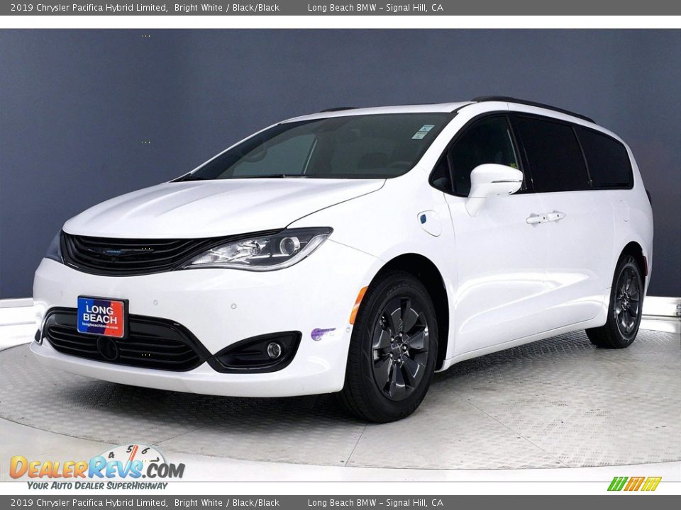 2019 Chrysler Pacifica Hybrid Limited Bright White / Black/Black Photo #12