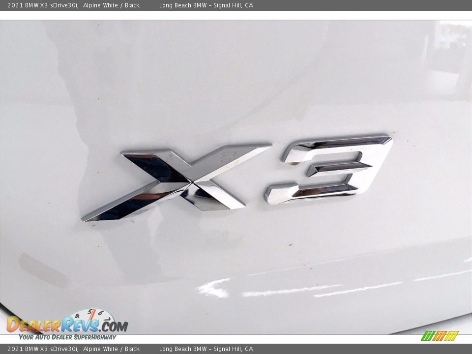 2021 BMW X3 sDrive30i Alpine White / Black Photo #16