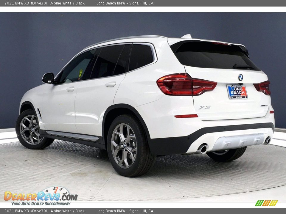 2021 BMW X3 sDrive30i Alpine White / Black Photo #3