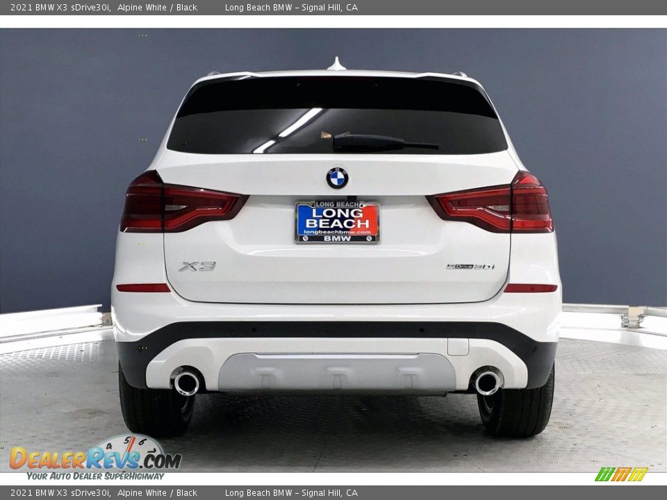 2021 BMW X3 sDrive30i Alpine White / Black Photo #4