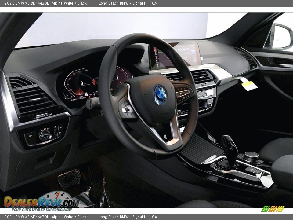 2021 BMW X3 sDrive30i Alpine White / Black Photo #7