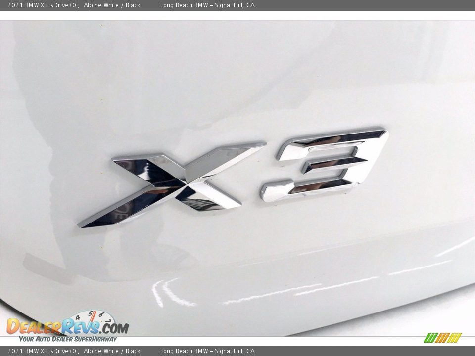 2021 BMW X3 sDrive30i Alpine White / Black Photo #16