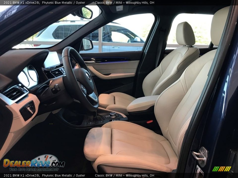 2021 BMW X1 xDrive28i Phytonic Blue Metallic / Oyster Photo #3