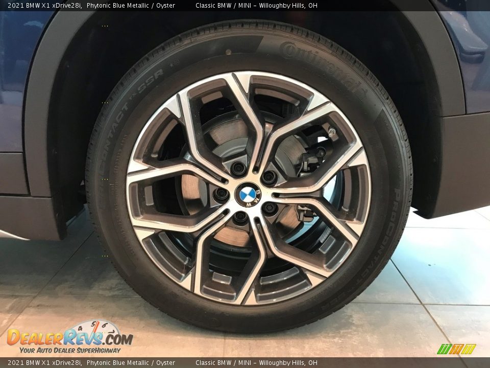 2021 BMW X1 xDrive28i Phytonic Blue Metallic / Oyster Photo #5