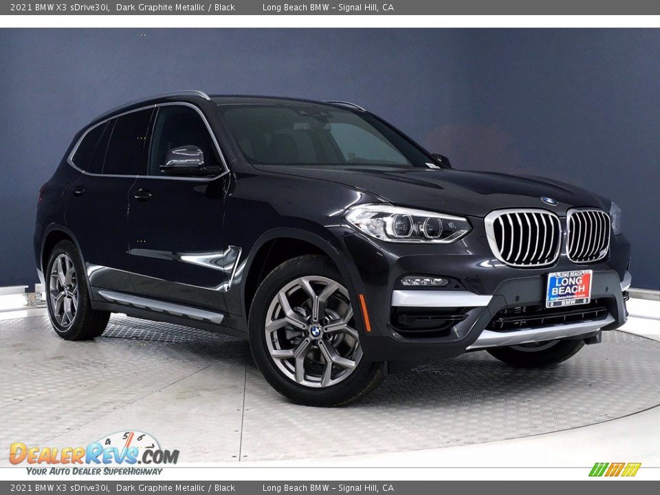 2021 BMW X3 sDrive30i Dark Graphite Metallic / Black Photo #19