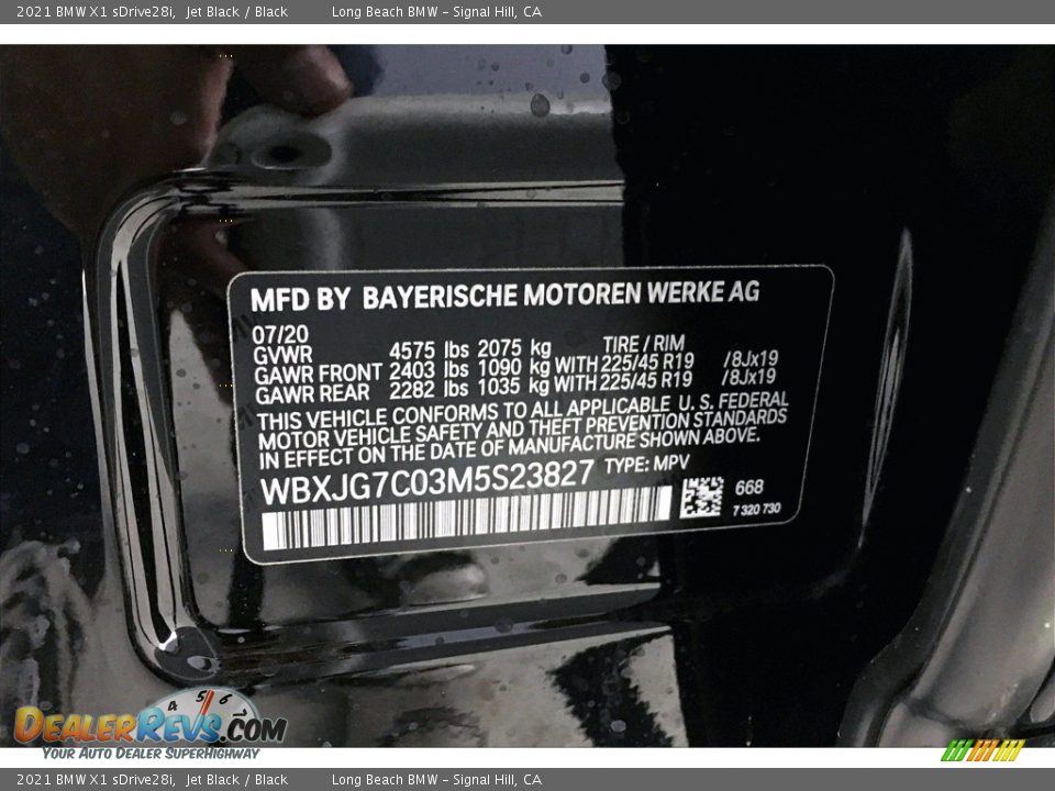 2021 BMW X1 sDrive28i Jet Black / Black Photo #18