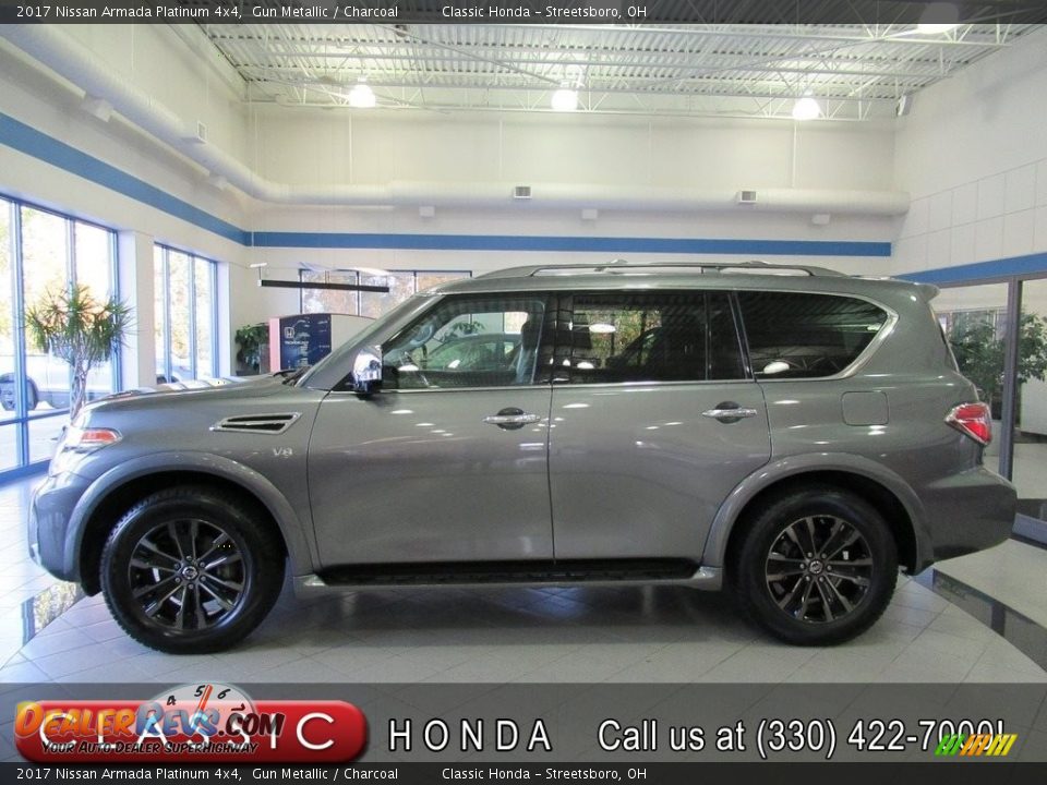 2017 Nissan Armada Platinum 4x4 Gun Metallic / Charcoal Photo #1