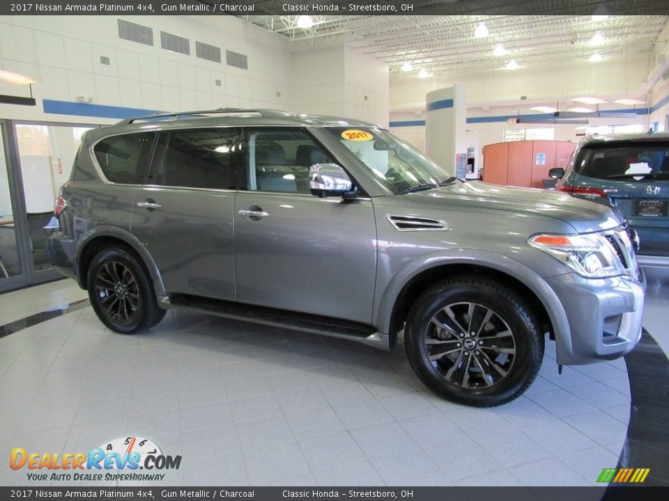 2017 Nissan Armada Platinum 4x4 Gun Metallic / Charcoal Photo #3
