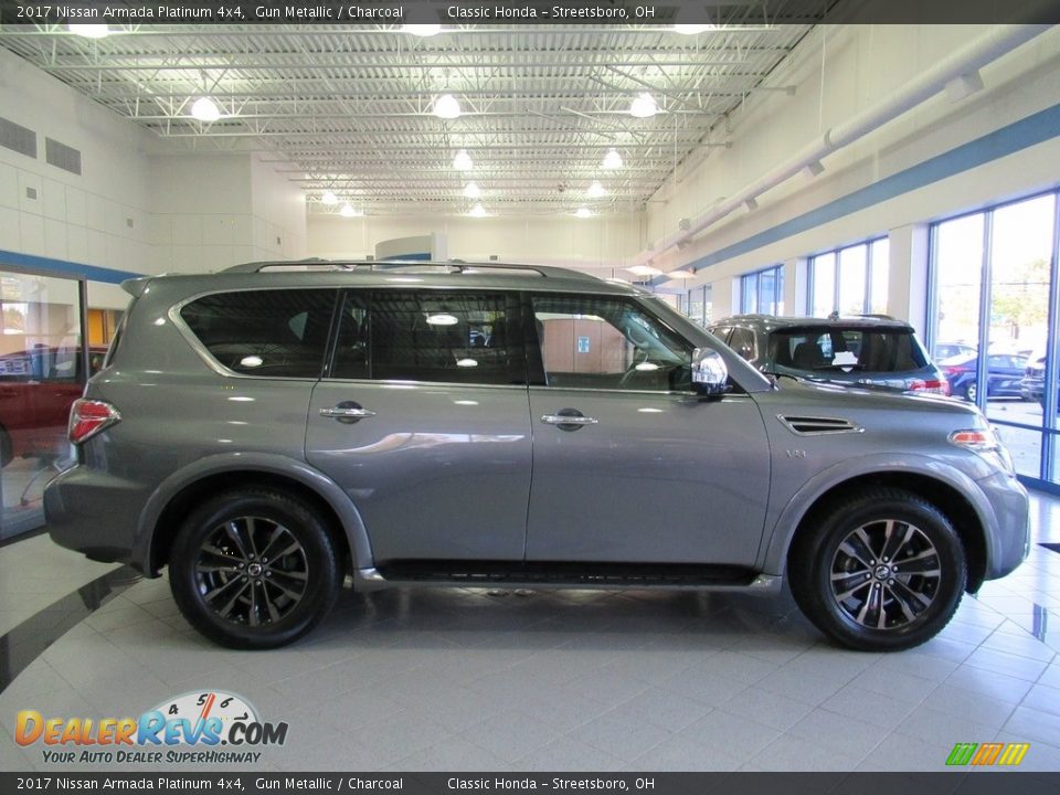 2017 Nissan Armada Platinum 4x4 Gun Metallic / Charcoal Photo #4