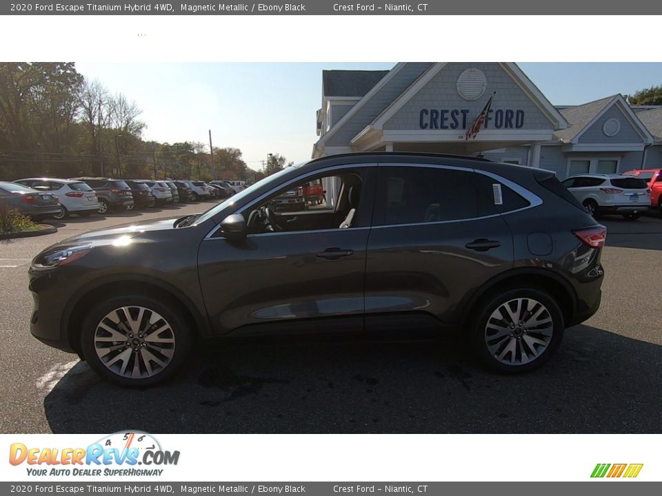 2020 Ford Escape Titanium Hybrid 4WD Magnetic Metallic / Ebony Black Photo #4