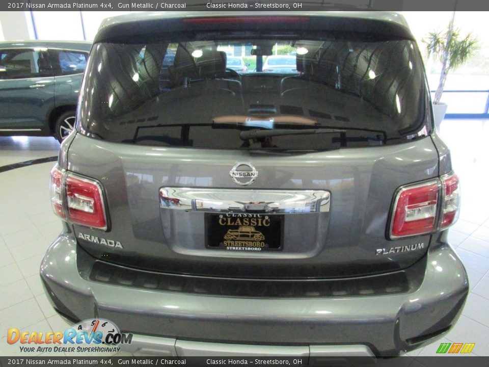 2017 Nissan Armada Platinum 4x4 Gun Metallic / Charcoal Photo #6