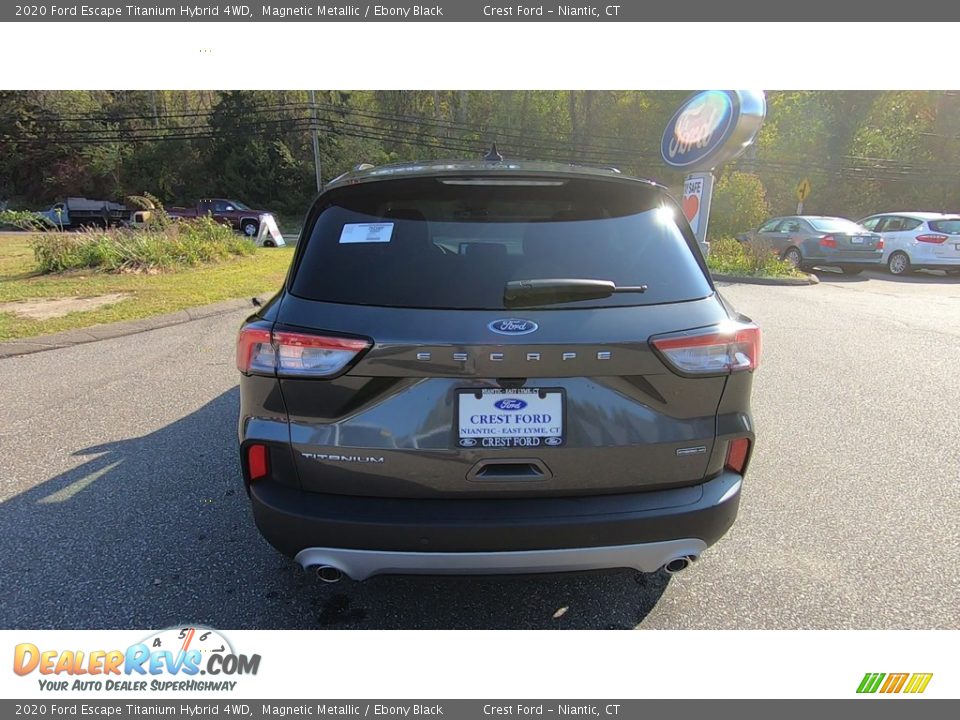 2020 Ford Escape Titanium Hybrid 4WD Magnetic Metallic / Ebony Black Photo #6