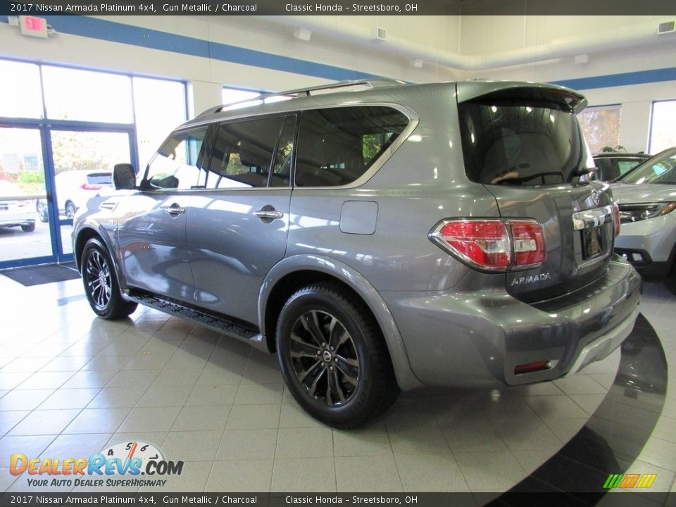 2017 Nissan Armada Platinum 4x4 Gun Metallic / Charcoal Photo #7