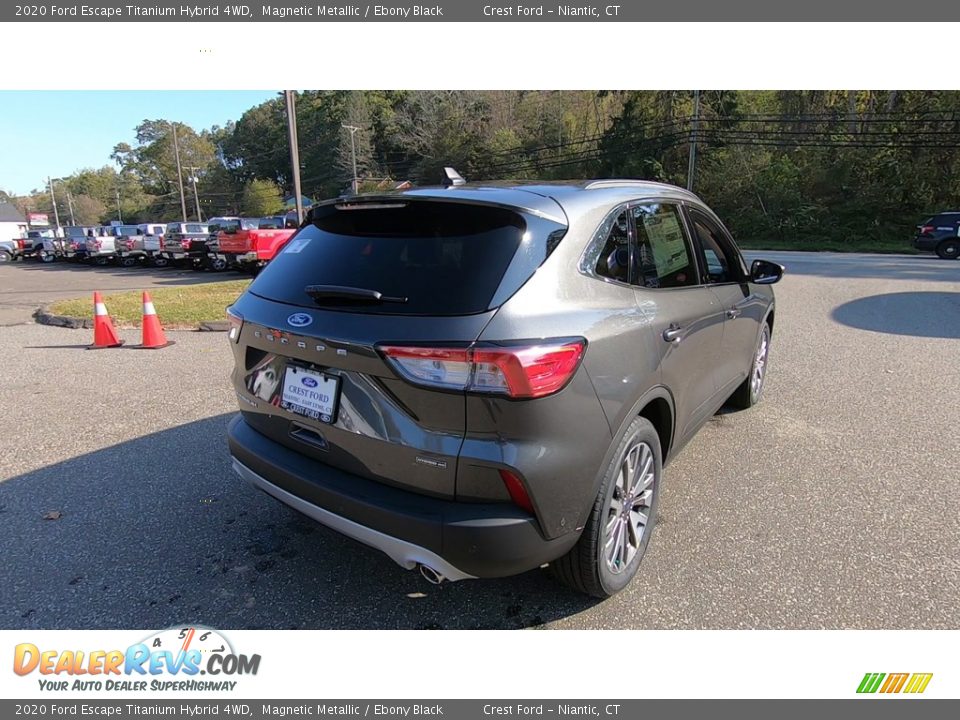 2020 Ford Escape Titanium Hybrid 4WD Magnetic Metallic / Ebony Black Photo #7