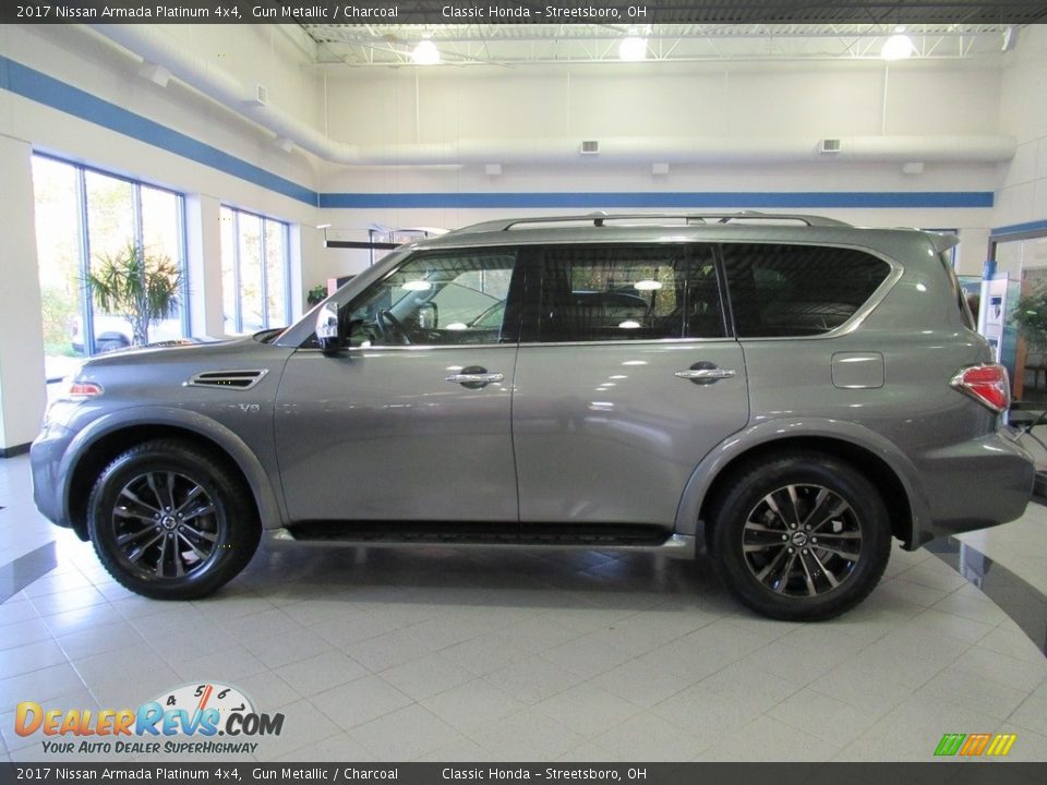 2017 Nissan Armada Platinum 4x4 Gun Metallic / Charcoal Photo #8