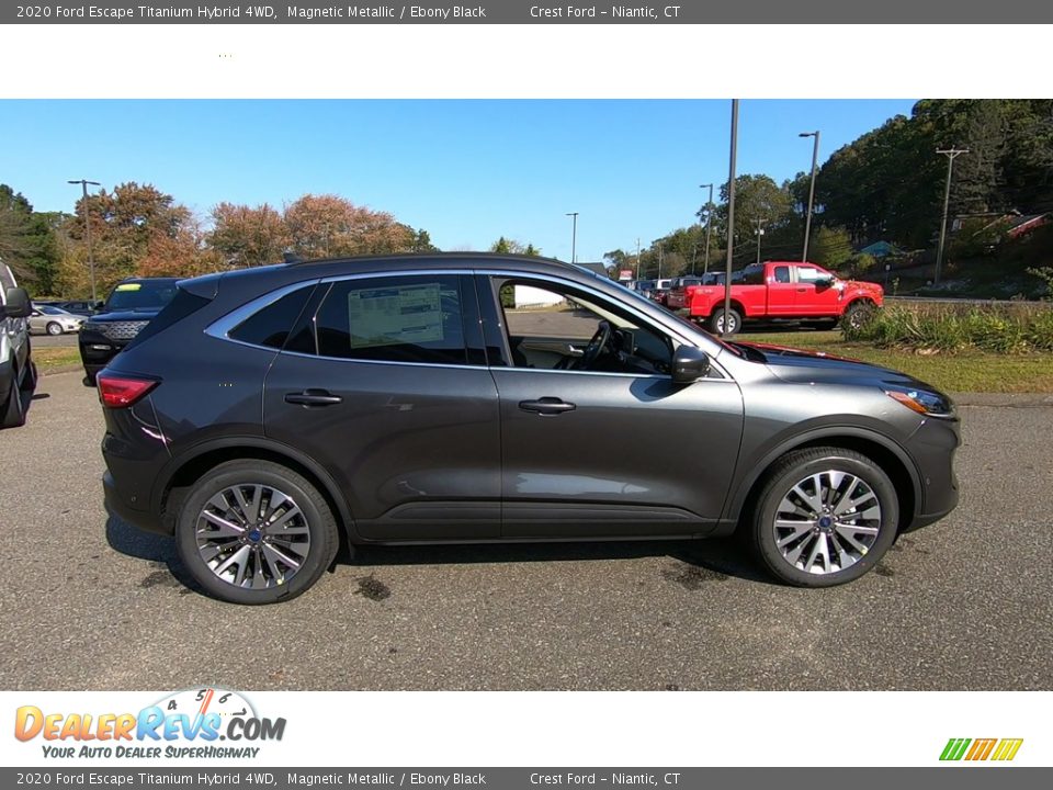 2020 Ford Escape Titanium Hybrid 4WD Magnetic Metallic / Ebony Black Photo #8